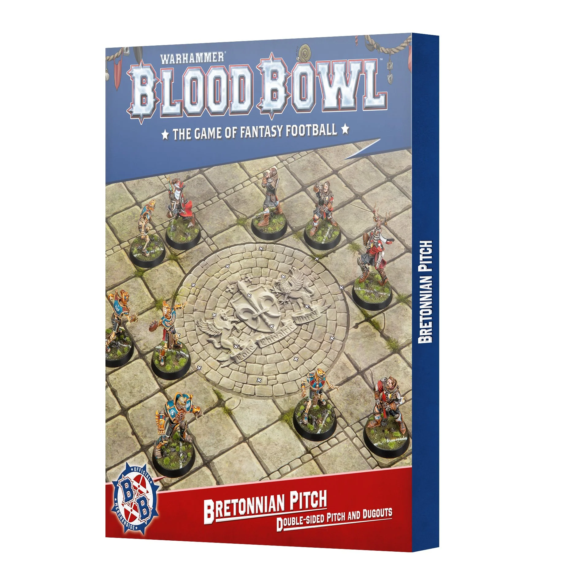 Blood Bowl: Bretonnian Team Pitch Double-Sided Pitch and Dugouts