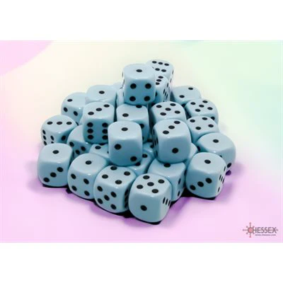 Chessex: Opaque Pastel Blue/Black