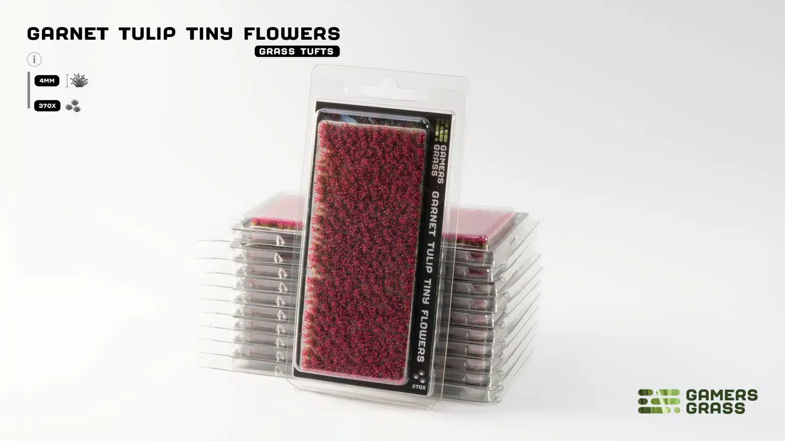 Gamer Grass: Garnet Tulip Tiny Flowers