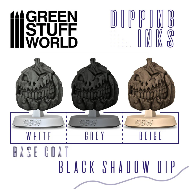 Green Stuff World: Dipping ink 60 ml - BLACK GREY SHADOW DIP - Image 2
