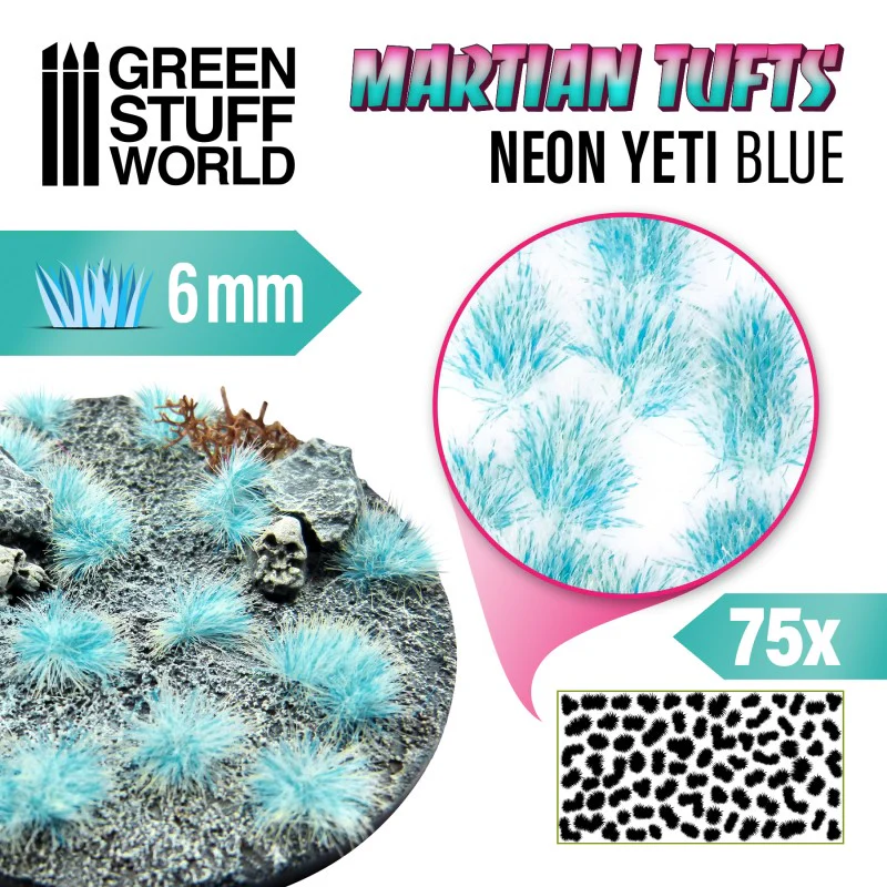 Green Stuff World: Martian Tufts Neon Yeti Blue