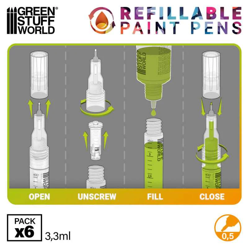 Green Stuff World: Refillable Paint Pen 0.5 - Image 3