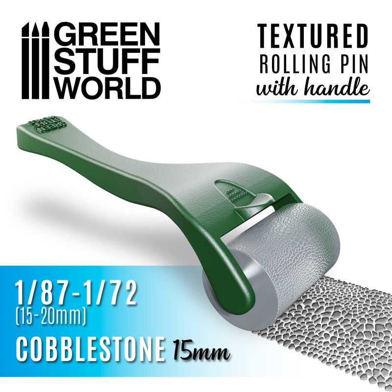Green Stuff World: Rolling Pin With Handle Cobblestone