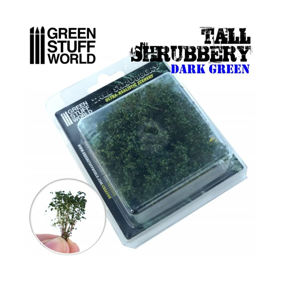 Green Stuff World: Tall Shrubbery Dark Green - Image 2