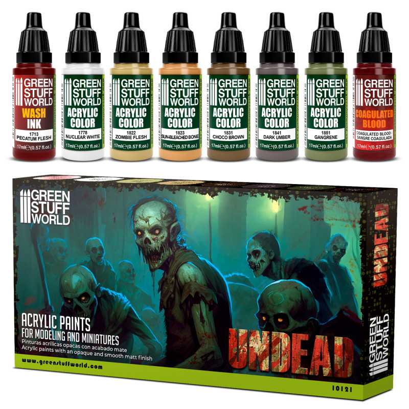 Green Stuff World: Undead Paint set