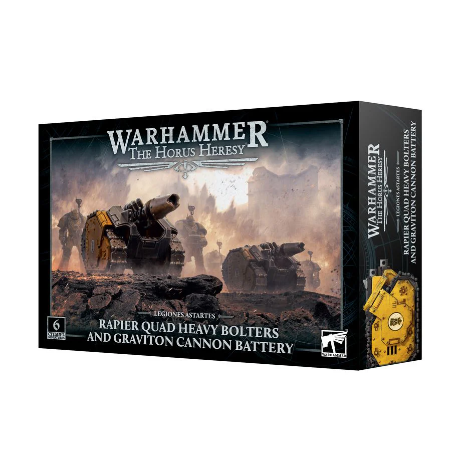 Horus Heresy:  Rapier Quad Heavy Bolters and Graviton Cannon Battery