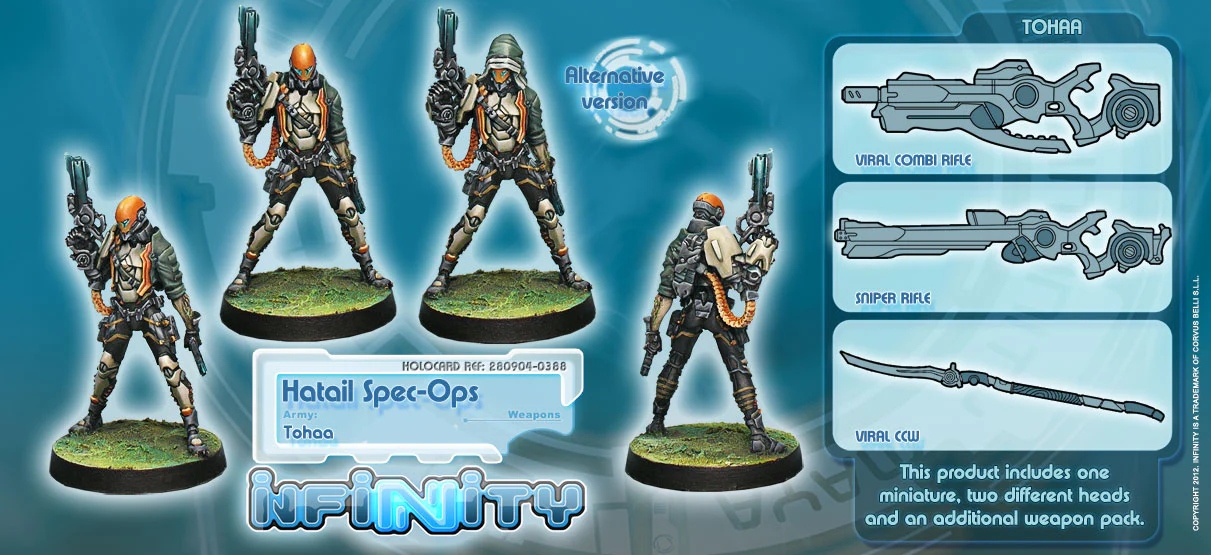 Tohaa: Hatail Spec-Ops (Extra Weapon Sprue)