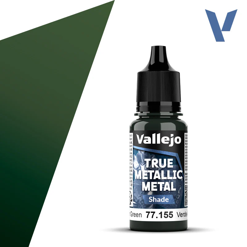 Vallejo True Metallic Metal: Amber Green Shade