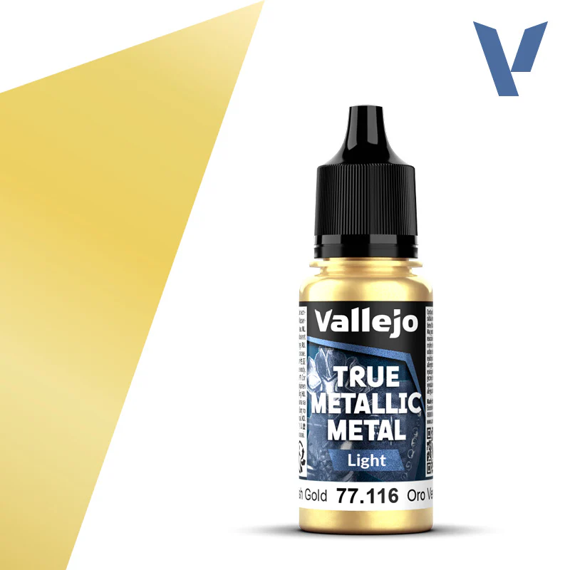 Vallejo True Metallic Metal: Greenish Gold Light