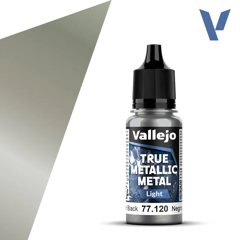 Vallejo True Metallic Metal: Obsidian Black Light